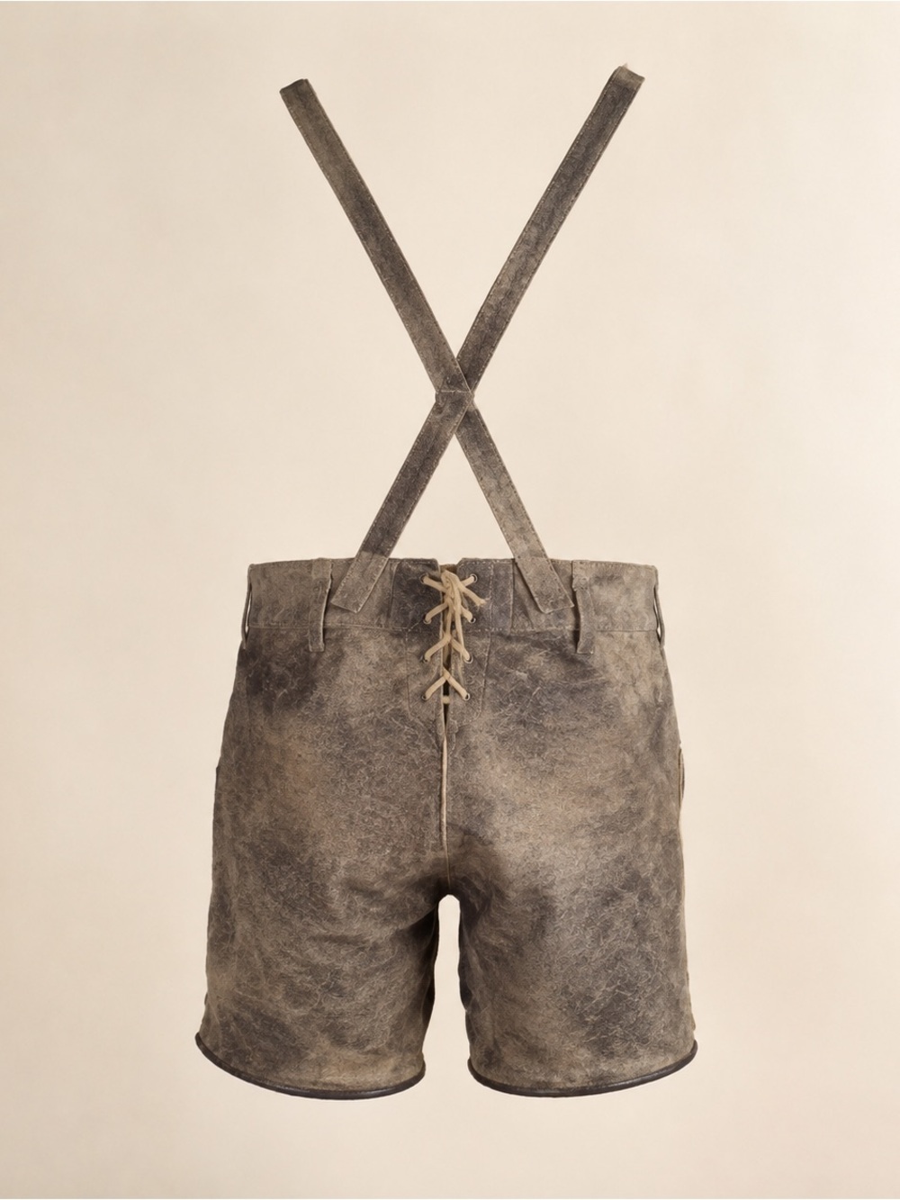 Authentic BONDI Isar-Trachten boys’ short Lederhosen with traditional suspenders - Picture 3 of 13
